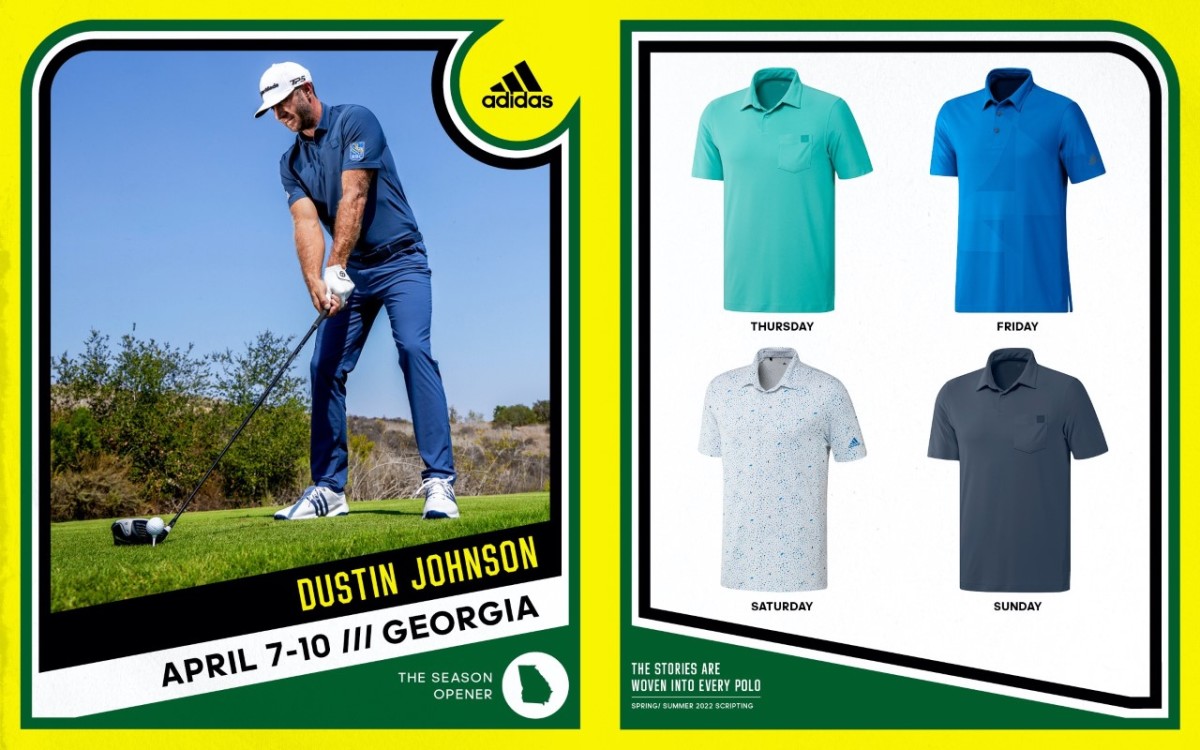 Dustin Johnson Adidas Masters '22 Scripting